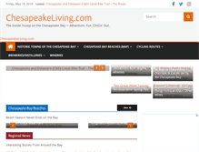 Tablet Screenshot of chesapeakeliving.com